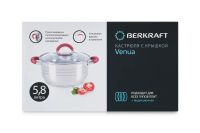 Лот: 23634795. Фото: 9. Кастрюля с крышкой BERKRAFT Venua