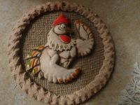 Лот: 3154649. Фото: 2. панно петух. Картины, панно