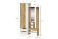 Лот: 21255983. Фото: 4. Стильная прихожая "Абрау" Новинка. Красноярск