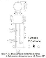 Лот: 18445358. Фото: 3. Фотодиод SGPD5051C6 5 мм прозрачный... Красноярск