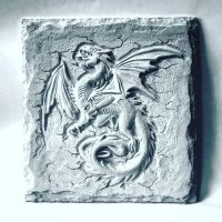 Лот: 19962558. Фото: 3. Панно Дракон Гипс. Домашний быт