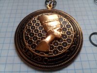 Лот: 16033073. Фото: 2. Кулон Нефертити, СССР. Ювелирные изделия, бижутерия, часы
