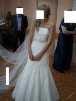 Лот: 5482629. Фото: 4. Свадебное платье (кружево,цвет-айвори... Красноярск