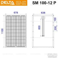 Лот: 15481517. Фото: 2. Солнечная батарея Delta SM 100-12... Электрооборудование