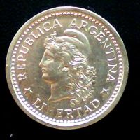 Лот: 102690. Фото: 2. Аргентина 1 песо 1957 г. Монеты
