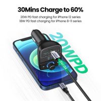 Лот: 21437777. Фото: 2. Автозарядка UGREEN CD229 FM&Bluetooth... Сетевые устройства