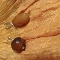 Лот: 25882943. Фото: 3. серьги сердолик. Красноярск