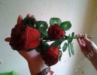 Лот: 2885654. Фото: 2. Роза ТРИО. Ручная работа