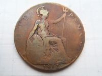 Лот: 7329558. Фото: 2. Великобритания 1 пенни 1912. Монеты