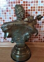 Лот: 14479416. Фото: 2. Бюст Пётр I бронза. Антиквариат