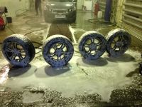 Лот: 4064116. Фото: 2. Шипованный комплект колес Michelin... Шины, Диски