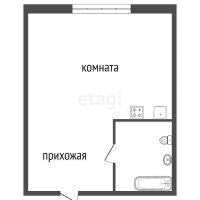 Лот: 23957903. Фото: 13. Продам 1-комн. общ. 11.7 кв.м...