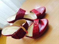 Лот: 4227972. Фото: 2. Красные, лаковые, летние босоножки. Женская обувь