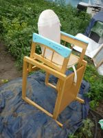 Лот: 10092786. Фото: 2. стол-стульчик трансформер деревянный. Детская мебель
