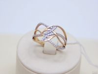 Лот: 13829833. Фото: 3. ЗОЛОТОЕ КОЛЬЦО С ФИАНИТАМИ 3,04... Красноярск