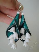 Лот: 379113. Фото: 2. Изделия из полимерной глины,серьги... Ювелирные изделия, бижутерия, часы