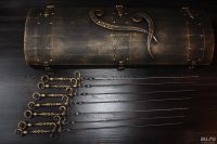 Лот: 3064577. Фото: 8. Подарочный набор кованых шампуров...