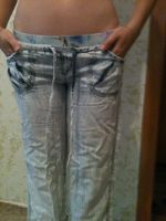 Лот: 4572766. Фото: 2. Брючки из легкой джинсы фирменные... Женская одежда