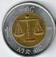 Лот: 25254039. Фото: 2. 1 быр 2010 год. Весы .Эфиопия. Монеты