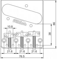Лот: 15687560. Фото: 7. Wilkinson Telecaster Bridge with...