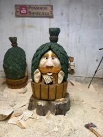 Лот: 20235405. Фото: 2. Фигура из дерева Банник, Банщик. Ручная работа