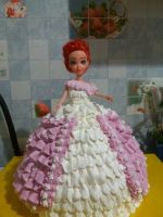 Лот: 6052425. Фото: 2. торт Кукла 1. Кондитерские изделия, конфеты