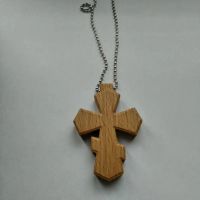 Лот: 22176069. Фото: 2. Крестик в авто на крученой цепочке... Автозапчасти