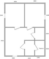 Лот: 16972969. Фото: 12. Дом 6х8 из бруса 150х180 на свайном...