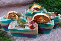 Лот: 15496098. Фото: 2. "Сосна и апельсин" мыло с нуля. Мыловарение