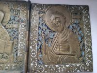 Лот: 12731792. Фото: 2. Складень. Эмаль! Хорошее состояние... Антиквариат