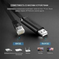 Лот: 25133444. Фото: 3. Кабель UGREEN CM204 USB-A to RJ45... Компьютеры, оргтехника, канцтовары