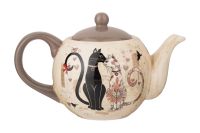 Лот: 24634104. Фото: 2. Чайник Hoff Парижские Коты. Посуда, кухонная утварь