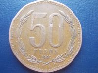 Лот: 3907954. Фото: 2. Чили 50 песо 1996 год. Монеты