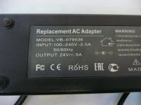 Лот: 24615441. Фото: 2. VB-079536 блок питания 24V 5A. Аксессуары