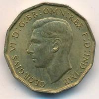 Лот: 8745892. Фото: 2. Великобритания 3 пенса 1942 года... Монеты