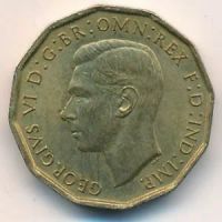 Лот: 8745892. Фото: 2. Великобритания 3 пенса 1942 года... Монеты
