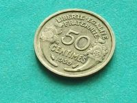 Лот: 12169397. Фото: 9. Монета 50 сантим Франция 1939...