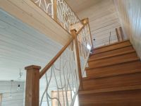 Лот: 17853005. Фото: 6. Каркас лестницы зигзаг, дерево...