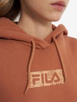 Лот: 25410681. Фото: 7. Худи женское оверсайз FILA, Коричневый