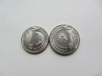 Лот: 12142535. Фото: 2. Молдавия ( Молдова ) 1 и 2 лей... Монеты