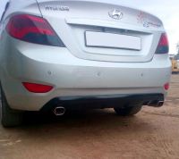 Лот: 14721387. Фото: 3. Диффузор заднего бампера под двойной... Авто, мото, водный транспорт