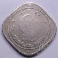 Лот: 108907. Фото: 2. Пакистан. 2 анна 1948г. Необычная... Монеты