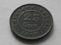 Лот: 16070057. Фото: 8. Монета 25 сантим Бельгия 1918...