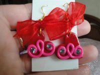 Лот: 431746. Фото: 2. Изделия из полимерной глины,серьги... Ювелирные изделия, бижутерия, часы