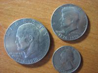Лот: 3344637. Фото: 2. США набор монет 1976 года. 1 доллар... Монеты