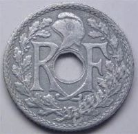 Лот: 216429. Фото: 2. Франция. 10 сантим 1941г. Цинк... Монеты