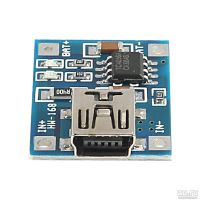 Лот: 13542693. Фото: 2. Модуль TP4056 (mini USB) для заряда... Радиодетали  (электронные компоненты)