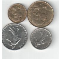 Лот: 2500027. Фото: 2. 4 монеты Франция до Евро. Монеты