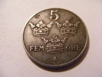 Лот: 9441117. Фото: 2. Швеция 5 эре 1942 г. Монеты