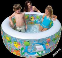 Лот: 2963218. Фото: 3. Бассейн надувной "Аквариум" детский. Дети растут